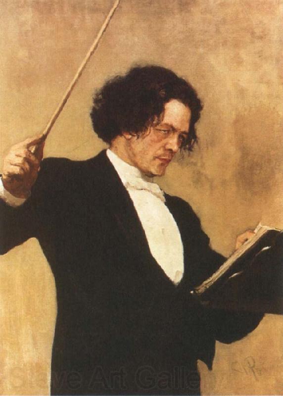 Ilya Repin Portrait of Anton Rubinstein France oil painting art
